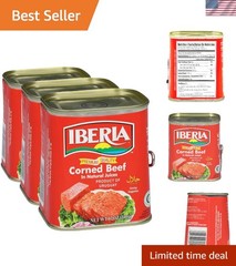 Corned Beef, 12 oz, Quality Corned Beef With Natural Juices, Halal Pack of 3