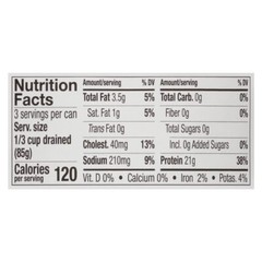 Premium Albacore Tuna in Oil – 21g Protein – Gluten Free – 12 oz Can Pack 12